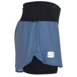 Женские летние шорты Sportful Cardio W Shorts серо-голубые